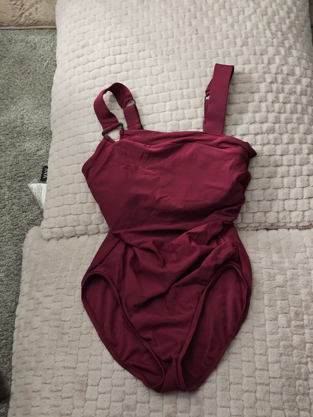 One-Piece Swimsuit in Deep Berry